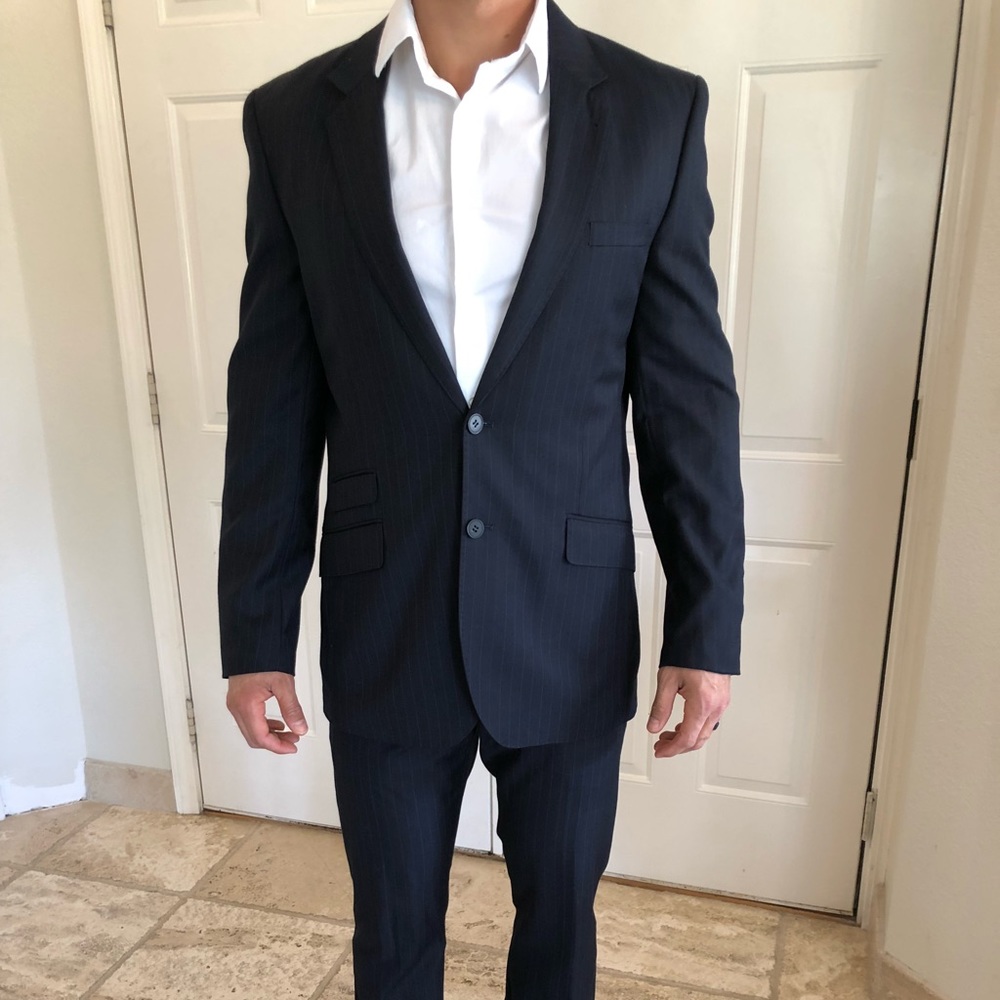 H&M Blue Suit Slim Fit